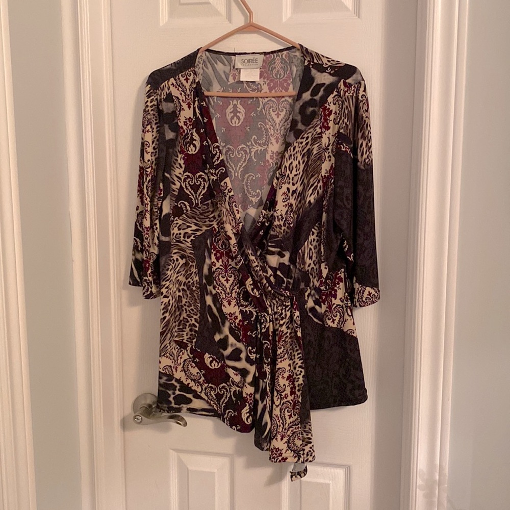 Patterned Top-Size 1X